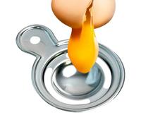 Egg Separator - Egg Yolk Separator, White Food Grade Stainless Steel Filter | Egg Divider, Two-Way Leakage Strainer and Divider for Quick Separation, Professional Baking and Cooking Tool for the
