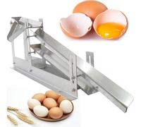 Egg Separator Machine, Stainless Steel Chicken Yolk Protein Separator, 500-800 Eggs/H Liquid Filter, Adjustable Height and Separation Gap for Duck and Hen Eggs