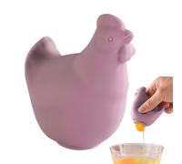 Egg Separator, Silicone Egg Filter, 3.35 x 1.97 Inches Lightweight Kitchen Tool, Compact Cooking Gadget for Home Chefs Outdoor Use Restaurant Bowls, Baking, Small Kitchens