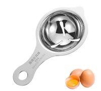 Egg Separator, Stainless Steel Egg White Separator and Egg Yolk Separator Egg Divider, Egg Strainer Spoon Filter Kitchen Baking Tools