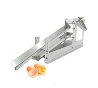 Egg Separator, Stainless Steel Strainer, Commercial Grade Sifting Filter with Scattered Discharge Tray for Baking or Cooking