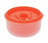 Egg Separator Tool 5.1x5.1x2.8 Inch Kitchen Gadget for Yolk White Divider, 3.6oz Dark Orange Egg Filter for Baking (Dark orange)