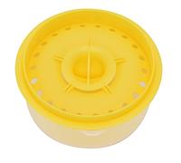 Egg Separator Tool 5.1x5.1x2.8 Inch Kitchen Gadget for Yolk White Divider, 3.6oz Dark Orange Egg Filter for Baking (Yellow)