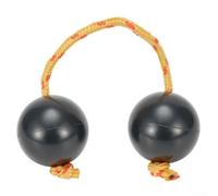 Egg Shaker Percussion Instrument Sand Ball African Asalato for Music Learning Kids Toys 5cm Diameter ABS Rope Black(Black)