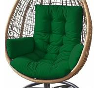 Egg-Shaped Chair Cushion Thick Waterproof Replacement for Hammock Indoor/Outdoor Swing Seat Cushions Cozy Cole Chair Cushions for Garden Swing