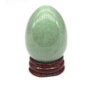 Egg Shaped Gemstone Stones Crystals Agates Quartzs Polished Craft Trinket Furnishing Decoration (Color : Green)