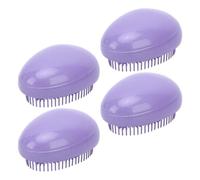 Egg Shaped Hair Brush, Gentle Detangler Comb for Curly Long Thick Hair, Wheat Straw Massage Tool for All Hair Needs, Ideal for Styling, Scalp Massage and Knot Detangling, Easy to