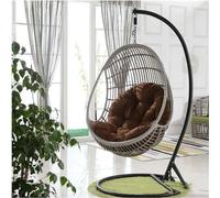 Egg Shaped Hammock Chair Cushion - Comfortable Rattan Swing Seat Pad for Garden & Patio Indoor/Outdoor Fur Decor Perfect for Relaxation and Style