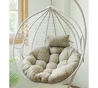 Egg shaped Swing Chair Cushion Thick Hanging Hammock Pillow for Patio Garden & Indoor Use Wicker Rocking Chair Pad Outdoor/Indoor Seat Cushion Home Decor