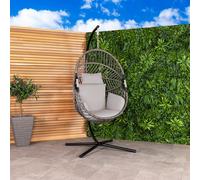Egg Shaped Swing Chair - Grey