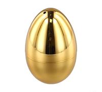 Egg-Shaped Toothpick Holder, Creative Plastic Storage Box with Gold Silver Electroplating Finish, Compact Decorative Dispenser for Kitchen Dining Table Home Office(gold)