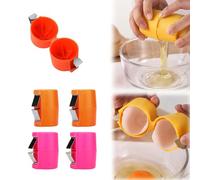 Egg Shell Opener, 2025 Egg Cracker Tool for Raw and Hard-Boiled Eggs, Handheld Egg Peeler and Separator, Stainless Steel Eggshell Breaker, Kitchen Gadgets for Cooking and Baking (C)