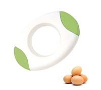 Egg Shell Opener & Cracker Tool - No Mess Easy Egg Topper for Hard Boiled Eggs | Stainless Steel Kitchen Gadget for Perfectly Peeled Eggs Every Time | Green Egg Peeler & Slicer