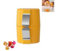 Egg Shell Opener, Handheld Egg Cracker Tool, Egg Peeler for Hard Boiled Eggs, Portable Egg Cracking Tool Egg Separator, Kitchen Baking Egg Shell Remover for Home & Dorm (Yellow)