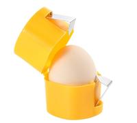 Egg Shell Opener - Innovative Oval Groove Structure, Button Press Mechanism Egg Cracker, Stainless Steel Separator Cracker | Eggs Opener Tool for Quick Baking and Breakfast Prep