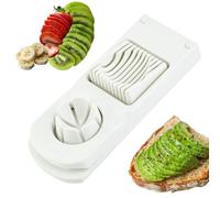 Egg Slicer, 2 in 1 Kitchen Slicer for Boiled Eggs - Food Material Kitchen Accessory for Preparing Dishes Breakfast Sandwich Salads Picnic and BBQ