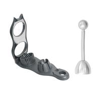 Egg Slicer and Egg Cracker Tool, Egg Slicer for Boiled Eggs, Durable and Easy to Clean, Dishwasher Safe, for Eggs, Soft-Boiled Eggs