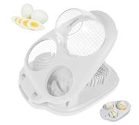 Egg Slicer for Boiled Eggs 3 in 1 Egg Slicer, Portable Multifunctional Egg Cutter with Stainless Steel Wire, Reusable Mushroom Slicer Salad Slicer Portable Egg Dicer for Soft Fruit Strawberries Mushro