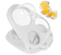 Egg Slicer for Boiled Eggs, 3 in 1 Stainless Steel Egg Cutter,Multifunctional Boiled Egg Cutter, Reusable Mushroom Slicer Salad Slicer Portable Egg Dicer for Soft Fruit Mushroom Strawberries