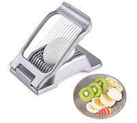 Egg Slicer for Boiled Eggs, Egg Cutter for Hard Boiled Eggs, Multipurpose Stainless Steel Wire Egg Slicer for Ham Banana and Strawberry Soft Fruit