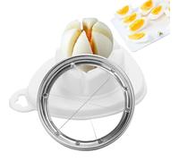 Egg Slicer for Hard Boiled Eggs Kitchen Gadgets Tools Supplies Stainless | Stainless Steel for Mushrooms, Kiwis, Eggs, Butter, Cheese, Fruit, Vegetable, Salad, Cooking Prep Tool,