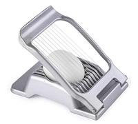 Egg Slicer for Hard Boiled Eggs, Stainless Steel Wire, Multipurpose Heavy Duty Aluminium Egg Cutter Dishwasher Safe for Egg, Salads & Sandwiches, Strawberries, Mushrooms & Soft Cheese, Fruit, Sliver