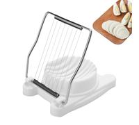 Egg Slicer Hard Boiled Eggs - Stainless Steel Luncheon Meat Chopper, Wire Slicer | Durable Kitchen Gadget, Multi-Use Food Slicer, Butter Cheese Strawberry Cutter, Compact Food Tool for Eggs and Kiwis