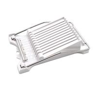 Egg Slicer,Luncheon Meat Slicer,Egg Wedger,Cheese Egg Slicer Convenient Luncheon Meat Cheese Spam Slicer Tool Stainless Steel Fruit Watermelon Banana Wedger for Kitchen White