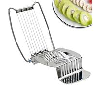 Egg Slicer - Multipurpose Sectioner Egg Cutter, Stainless Steel Slicing Tool, Heavy Duty Soft Fruit Everyday Cooking Tasks | Uniform Cuts for Salad Toppings, Snack Prep Kitchen Convenience