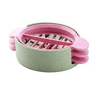 Egg Slicer Set with 3 Cutters Cut Boiled Eggs Into Thin Slices Easy Manual Egg Slicing - No Power No Noise - Great for Sandwiches with Slicer Stand Green