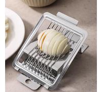 Egg Slicer Stainless Steel Sectioner Cutter for Strawberry Mushroom Luncheon Meat, Multi-Functional Vegetable Fast Boiled Egg Cutters Fruit Cutter for Kitchen