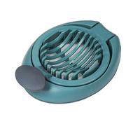 Egg Slicer, Strawberry Cutter with Stainless Steel Wire, Multifunctional Egg Cutter for Evenly Slicing Boiled Eggs, Ham, Banana, Kiwi and Strawberry(Blue)