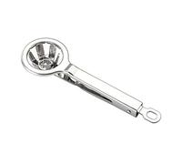 Egg Slicer Wedger Hard Boiled Egg Divider Stainless Steel 6 Equal Segments Portable with Long Handle SilverEgg