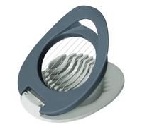 Egg Slicer with Stainless Steel Wire Egg Slicer, Multifunctional Egg Cutter for Evenly Slicing Boiled Eggs Ham Banana and Strawberry(Blue)