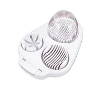 Egg Slices - Stainless Steel Hard Eggs | 3 Way Egg Slicer | Multifunction Food Slices | Chopper Tool with Container for Strawberry Mushroom Grape Cherry Tomato