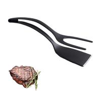 Egg Spatula, 2 in 1 Grip & Flip Kitchen Grip and Flipp Tongs Spatula Tongs for Pancakes, Fish, Eggs Turners, Frying Turning Grilling Cooking Tool(Black)