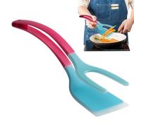 Egg Spatula Reversible Shovel - 2 in 1 Toaster Tongs | Kitchen Utensil with Ergonomic Handle for Breakfast, Brunch & Grilling