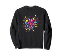 Egg Spoon Explosion Easter Heart Motion Art Family Fun Sweatshirt
