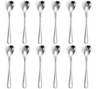 Egg Spoons Set Little Stainless Steel Spoons for Soft Boiled Egg Breakfast (4)