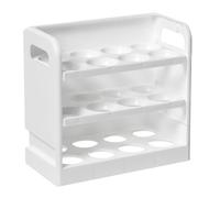 Egg Stand Refinet - 7.48x8.07x3.94 Inch Dispenser Case for Easy Shops, Automatic Rolling with Space Saving Design, Egg Storage Box for Countertop D