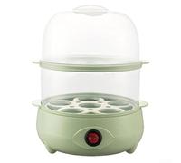 Egg Steamer with Safety Auto Power Off and Anti Dry Burning, 3 For layers for Cooking Eggs Quickly and Safely in the Morning (green-2)