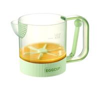 Egg Stir Cup,Semi-automatic Manual Press Egg Beating Blender | Foam Filtering Mixer,for Kitchen Baking Cooking Cafe Restaurant Home Dining Room Foam Coffee Drink