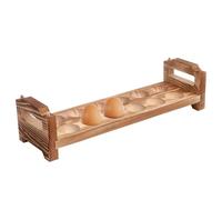 Egg Storage Cradle - Solid Wood Organizer, Vertical Stack System, Dozen Holder, Rustic Kitchen Decoration, Household Container | Seasonal Organization For Indoor Culinary Space Accessories