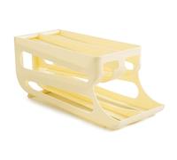 Egg Storage for Refrigerator 3-tier Automatic Rolling Egg Rack Holder | Fruit Drinks Container for Counter Fruit Kitchen Camping Chicken Travel Home Cabinet Drink Food Yogurt