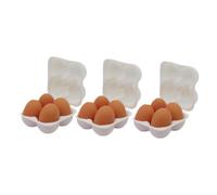 Egg Storage Solution in Dollhouse 1:12 Featuring Twelve Eggs for Kids and Kitchens, White