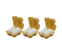 Egg Storage Solution in Dollhouse 1:12 Featuring Twelve Eggs for Kids and Kitchens, Yellow