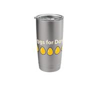 Egg Surplus Too Many Eggs Backyard Chicken Humor Farm Life Stainless Steel Insulated Tumbler
