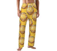 Egg Tart Dim Sum Men's Pajama Pants Casual Lounge Pants Pjs Bottoms Sleepwear Trousers Lightweight Sleep Pants
