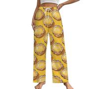 Egg Tart Dim Sum Women's Lounge Pants Pajama Pants Soft Bottoms Pjs Trousers Casual Nightwear