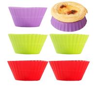 Egg Tart Mold - Silicone Foldable Multi-Functional,Baking Mold for Egg Tart | for Professionals Housewife Home Cooks Chefs Bakery Kitchen School Project Restaurant